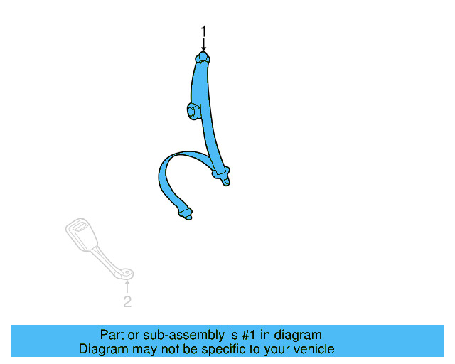 Belt & Retractor 1Y0-857-805-A-HCQ - View 4