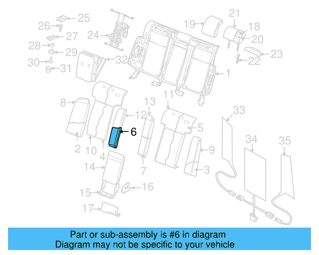 Seat Back Cover 3D5-885-816-AR-PUU - View 4