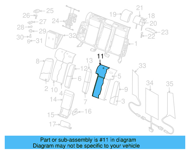 Headrest 3D0-885-903-N-QWU - View 2