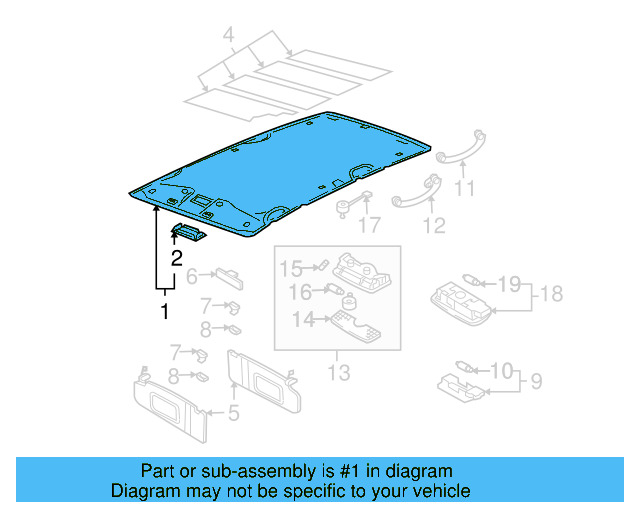 Headliner 1J5-867-501-BC-3U5 - View 6