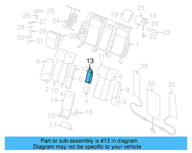 Seat Back Cover 3D5-885-479-P-PUV