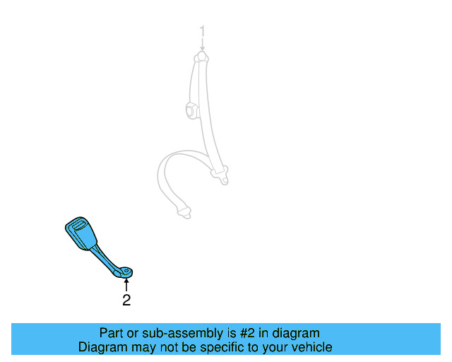 Seat Belt Receptacle 1Y0-857-739-A-FCN - View 5