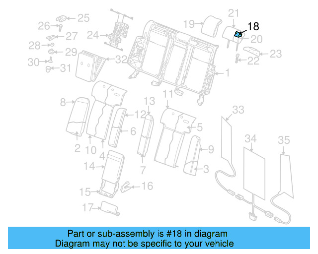 Headrest 3D5-885-914-A