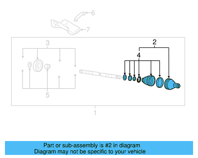 Outer Joint Assembly 1K0-498-099 - View 3