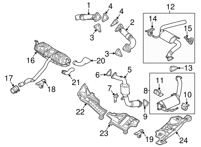 Muffler & Pipe Clamp 1K0-253-141-J - View 39