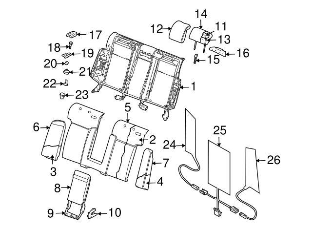 Headrest Guide 3D5-886-920-F-5J6