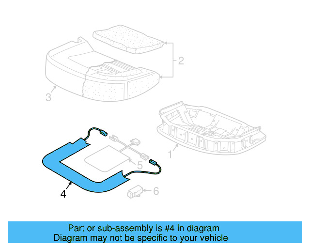 Seat Cushion Heater 3D0-963-551-T - View 7