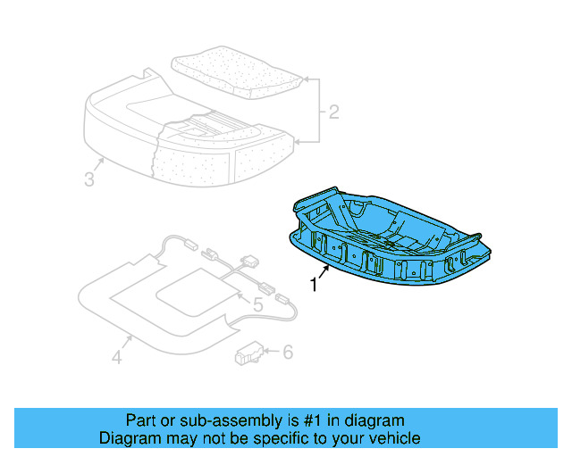 Cushion Frame 3D5-885-321-A - View 3