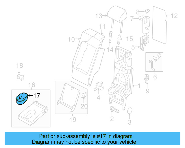 Cup Holder 7P6-885-995-82V - View 5