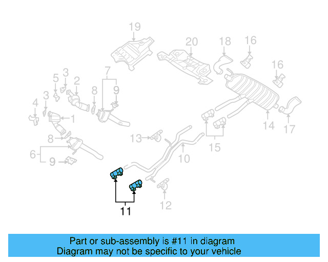 Muffler & Pipe Clamp 1K0-253-141-J - View 10