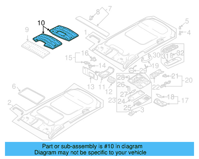 Sound Absorber 3C0-867-811-B - View 2