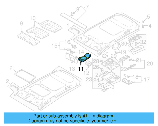 Sound Absorber 3C9-867-811-E