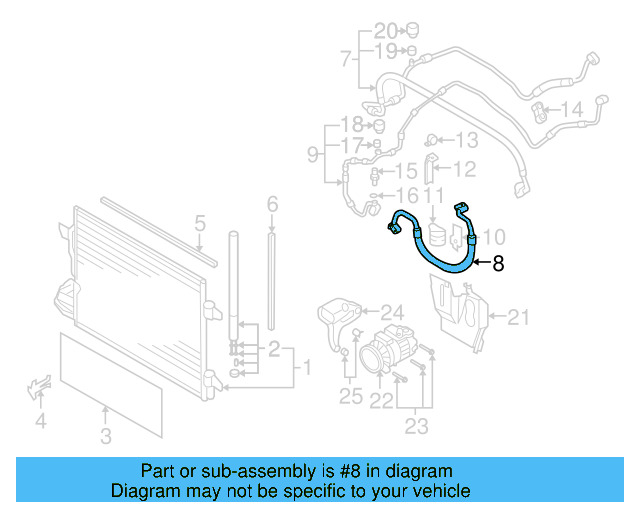 AC Hoses 1K0-820-721-BK - View 6