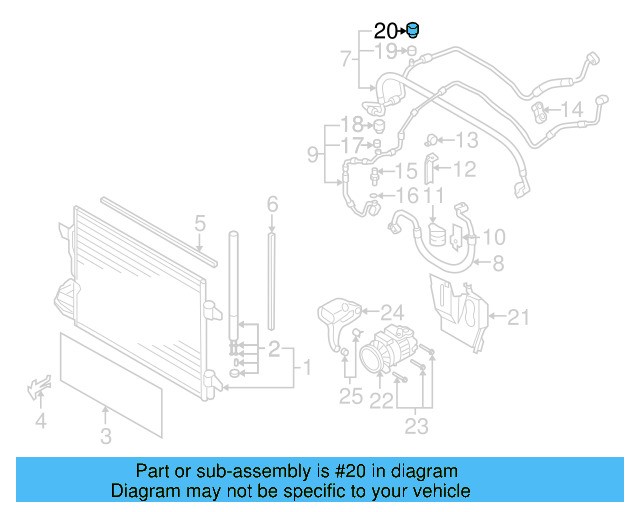 Fill Valve Cap 8A0-820-871-AB - View 31