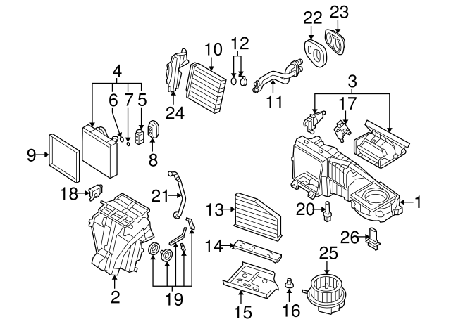 Evaporator Core 1K1-820-103-E - View 44
