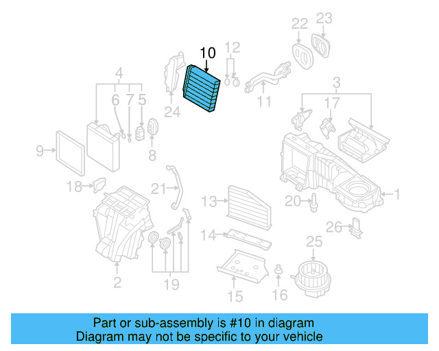 Heater Core 1K0-819-031-D - View 36