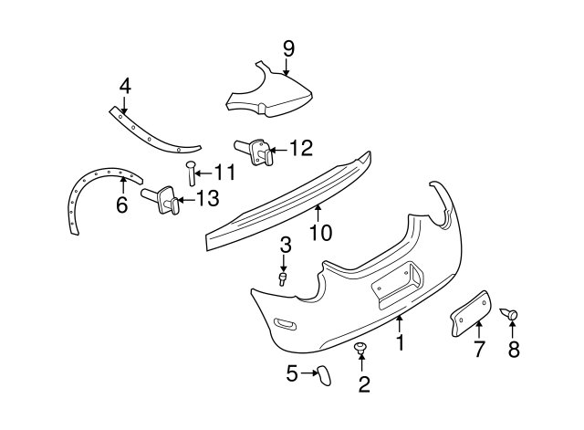 Bumper Cover Nut N-907-088-03 - View 15