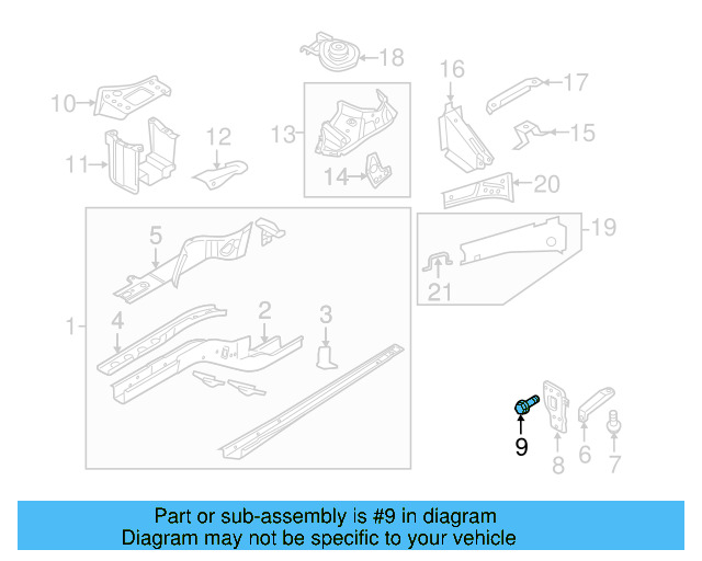Mount Plate Bolt N-910-687-01 - View 5