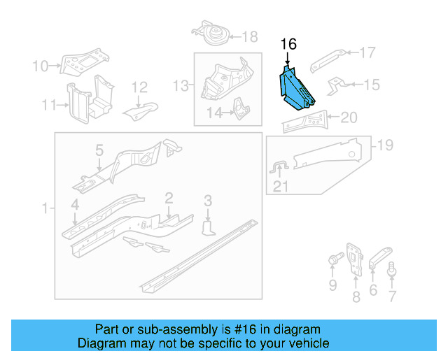 Apron Assembly Reinforcement 5N0-805-078 - View 2