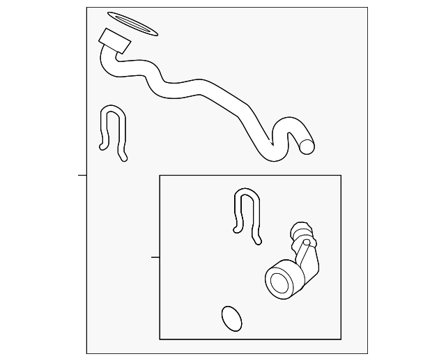 Upper Hose 3C0-122-101-GE - View 3