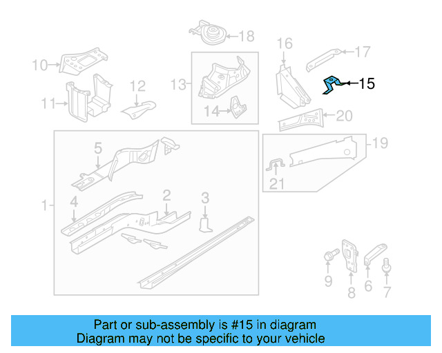 Headlamp Bracket 5N0-803-641-A