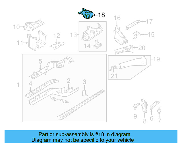 Strut Tower 5N0-809-071 - View 3