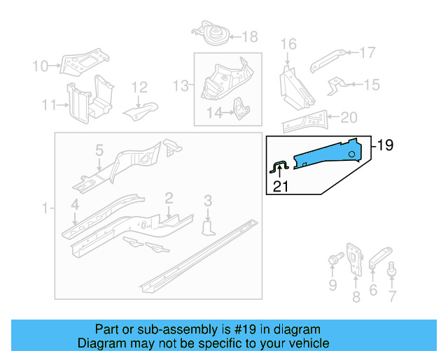 Upper Rail 5N0-810-136 - View 2