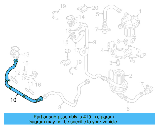Intake Pipe 3D0-131-149 - View 14