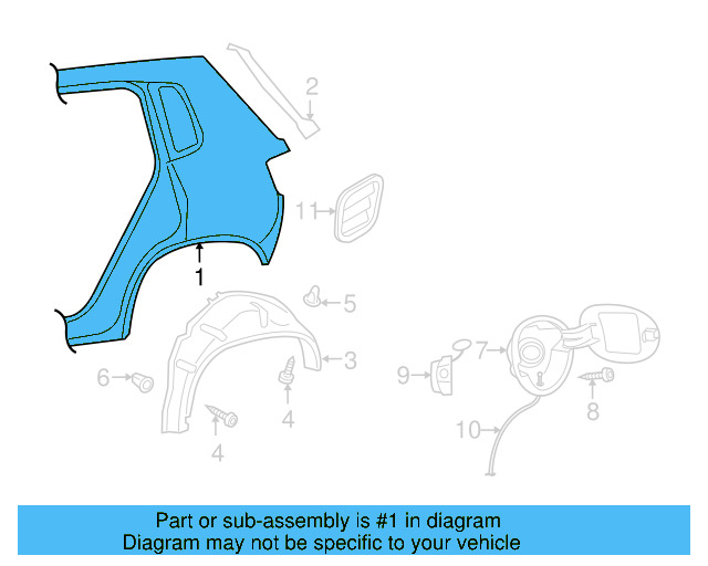 Quarter Panel 5N0-809-844 - View 6