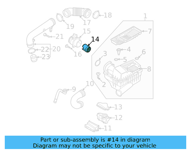 Engine Air Intake Hose 1K0-129-627-C - View 68