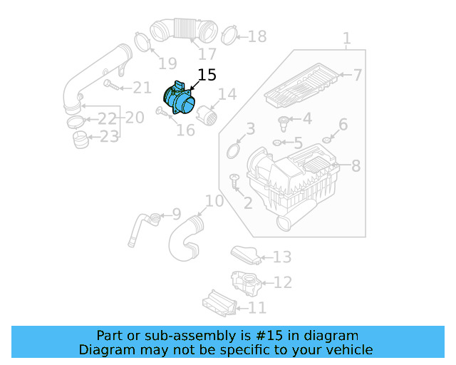 Mass Air Flow Sensor 04L-906-461-B - View 11