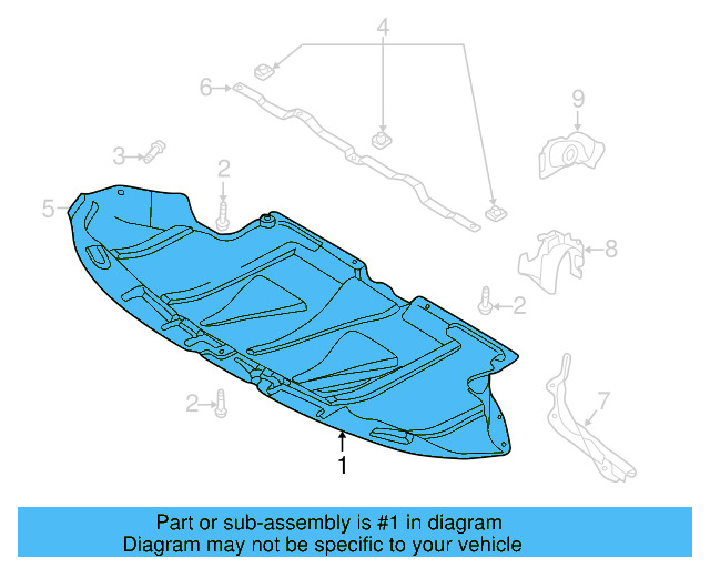 Front Deflector 8D0-863-821-Q - View 7