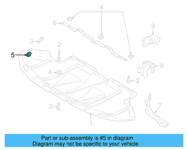 Front Deflector Nut 8D0-805-960 - View 29