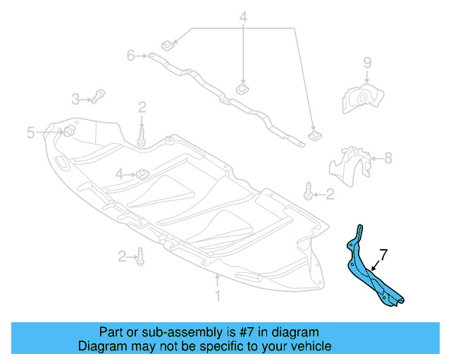 Front Deflector Pin 8D0-805-121 - View 16