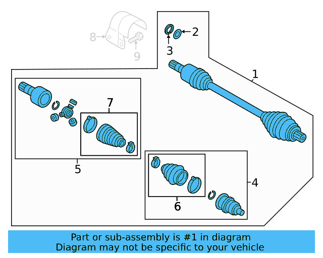 Axle Assembly 3QF-407-271-J - View 12