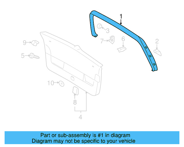 Upper Trim 1K6-867-603-G-Y20 - View 4