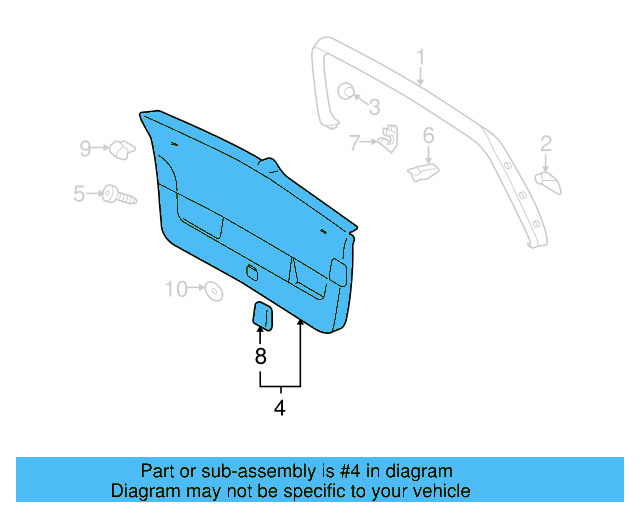 Lower Trim 1K6-867-601-E-3U6 - View 3