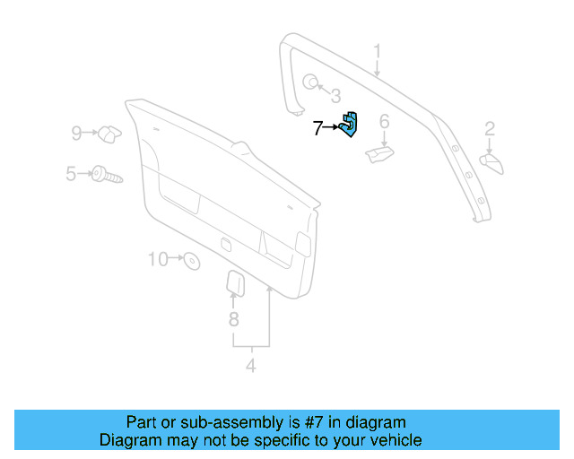 Retaining Bracket 1J6-971-848-B - View 3