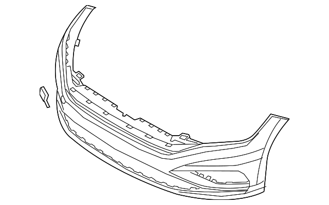 Bumper Cover (Unpainted) 17a807217gru - View 6