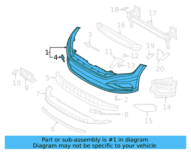 Bumper Cover (Unpainted) 17a807217gru - View 4