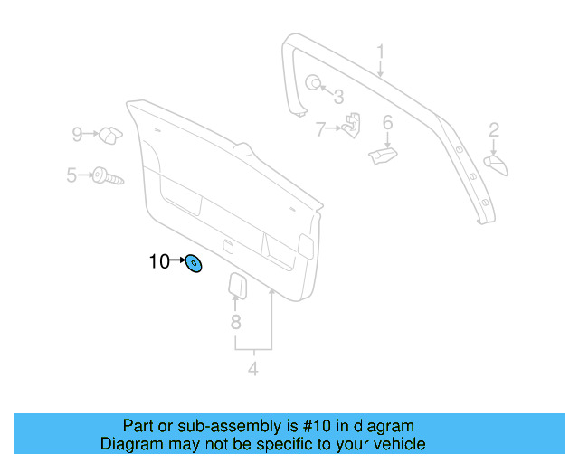 Trunk Lid Trim Cover 1K6-867-747-82V - View 23