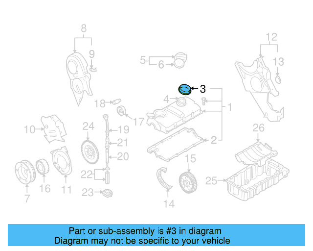 Valve Cover 038-103-469-E - View 15