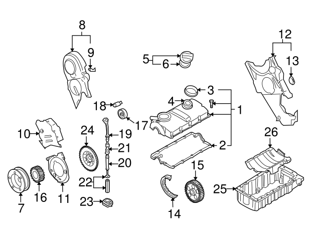 Crankshaft Gear 038-105-263-E
