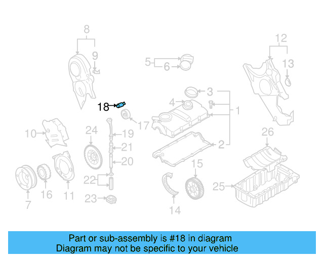 Engine Timing Belt Idler 038-109-244-R - View 6