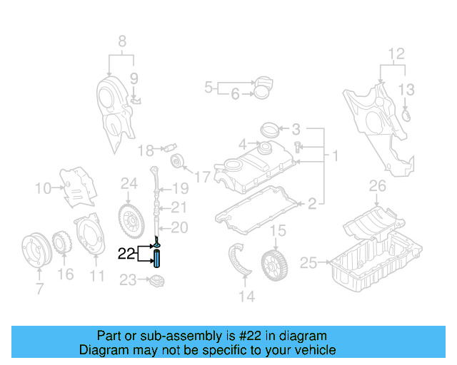 Engine Oil Dipstick 038-115-611-B - View 7