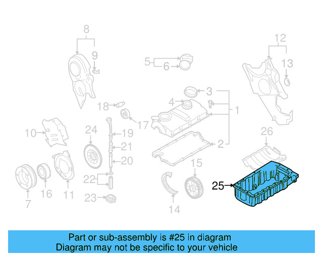 Oil Pan 038-103-601-NA - View 36