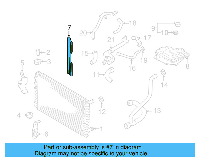Sealing Strip 3B0-121-331 - View 16