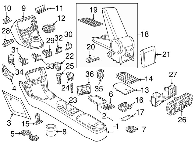 Console Mat 5C6-863-301-A-82V - View 15