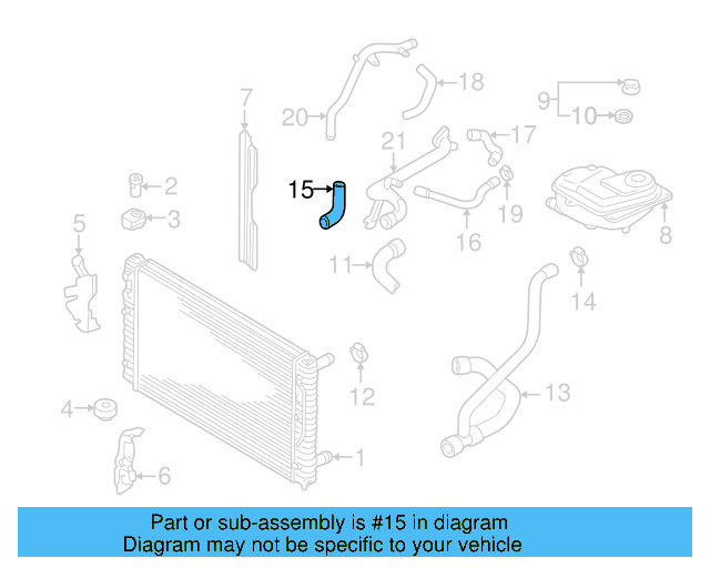 Hose 8D0-121-107-C - View 4