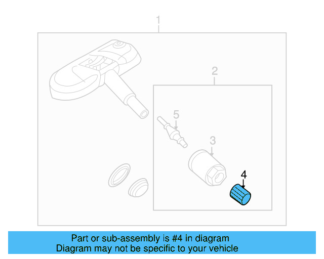 Cap 1J0-907-299 - View 3